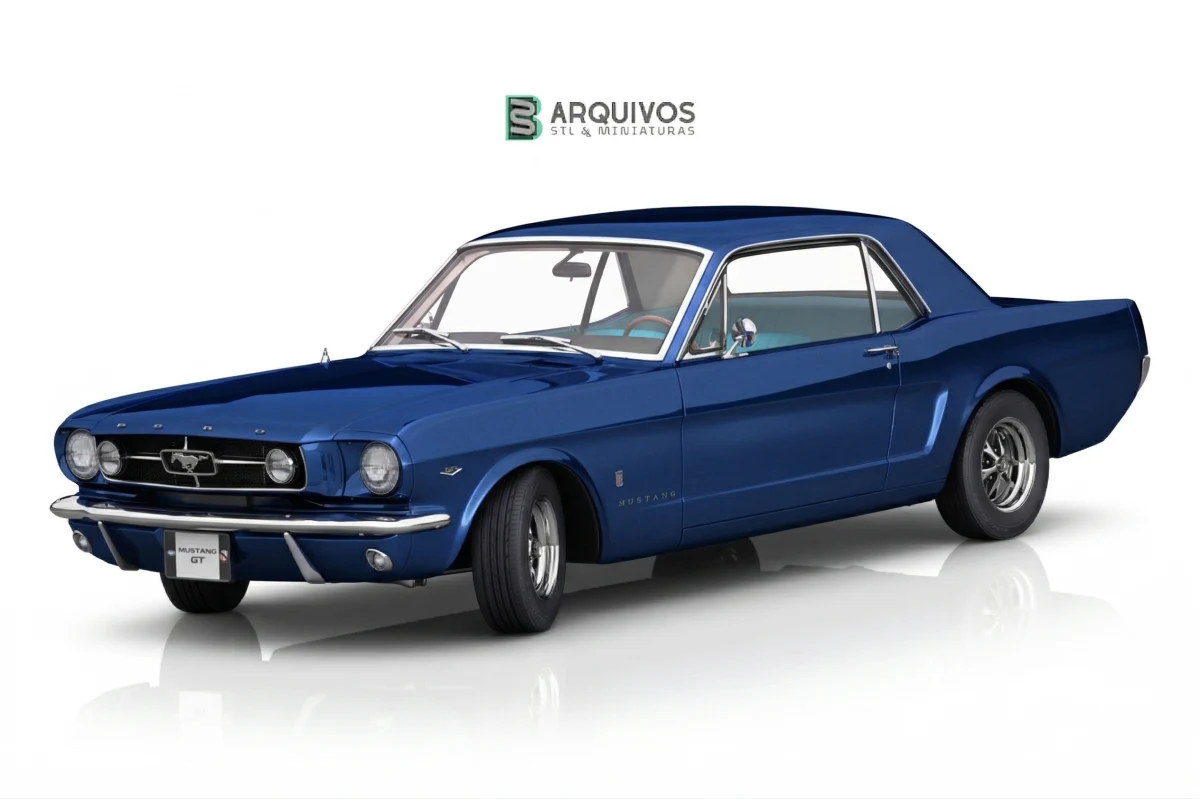 Modelo 3D STL - Ford Classic Mustang 1965 Muscle Car